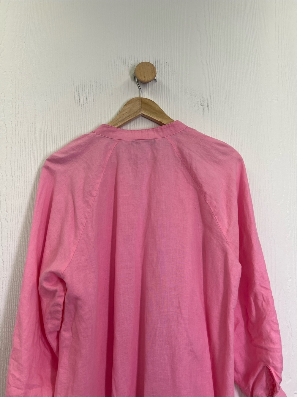 Zara - Pink Button Down Long Sleeve Oversized Lightweight Midi Dress Size Small - Picture 10 of 10